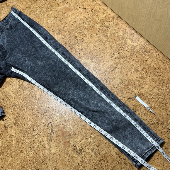 LulaRoe Charcoal Acid Wash Ankle Skinny Magic Waistband Jeans Sz 32 - Picture 14 of 14